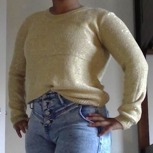 golden sweater